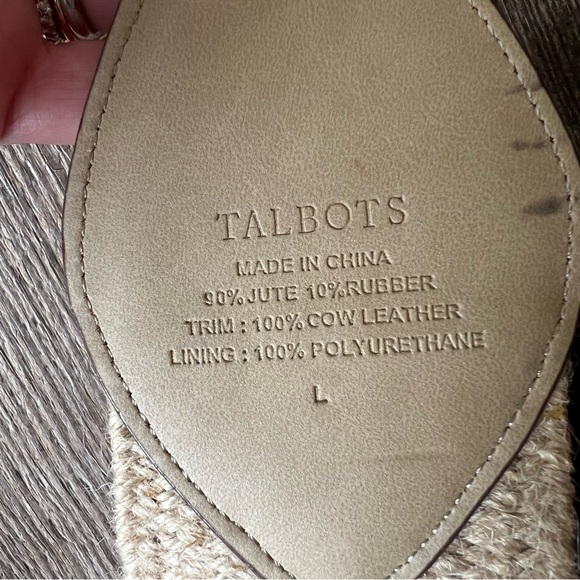 Talbots Jute Stretch Brown Leather Belt - Picture 4 of 8